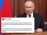 World leaders slam warmonger Putin after Russia invades neighbor