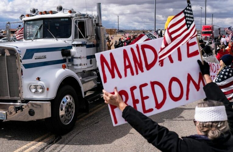 California convoy opposing COVID-19 mandates hits the road