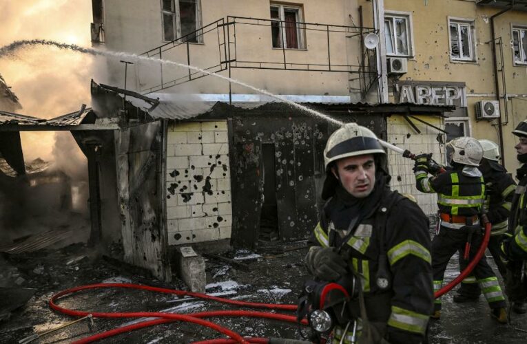 Significant destruction seen 30 miles west of Kyiv