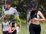 Ivanka Trump, 40, flaunts enviable abs as she goes for jog along Florida coast with Jared