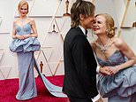 Oscars 2022: Nicole Kidman channels Old Hollywood in a blue strapless peplum gown