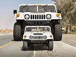 Car-mad sheikh creates 21½ft-high, 46ft-long fully driveable Hummer (with a TWO-STOREY interior) 