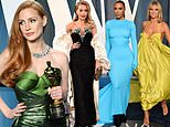 Jessica Chastain, Rita Ora, Heidi Klum, Kim Kardashian and Julia Fox at Vanity Fair’s Oscars party