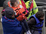 Little girl with no shoes among group of 50 migrants arriving in Dover today