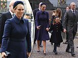 Zara Tindall supported by Mike at Prince Philip’s memorial service   