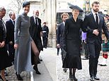 The Queen is supported by her cousins Princess Alexandra at memorial