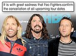 Foo Fighters cancel their remaining tour dates following the death of drummer Taylor Hawkins