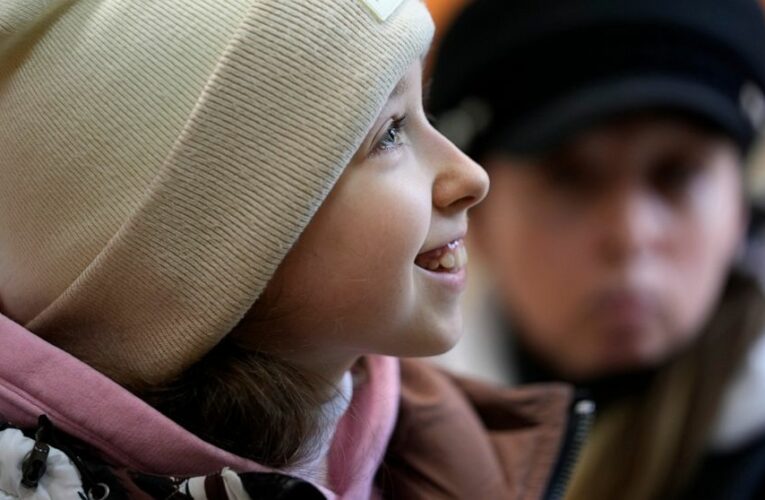 1 million children leave behind lives, friends in Ukraine