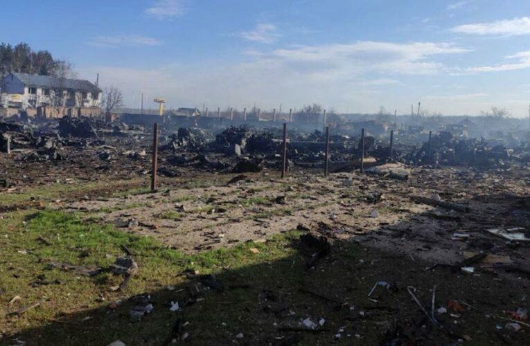 CNN has geolocated a video and images shared to social media that appear to show the aftermath of the attack in the Luhansk region