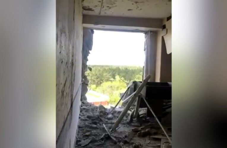 Video shows explosion near TV tower in Russian-occupied Kherson