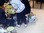 Moment baby moves mother’s chair out of the way when she stands up to get him food [Video]