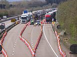 Easter getaway chaos begins as M20 in Kent is closed