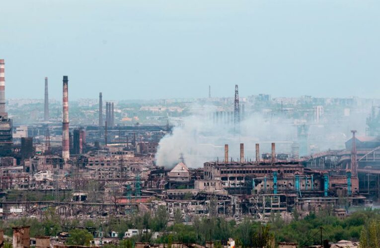 ‘Bloody battles’ are unfolding around the plant where civilians remain trapped in Russia’s siege, a Ukrainian commander says