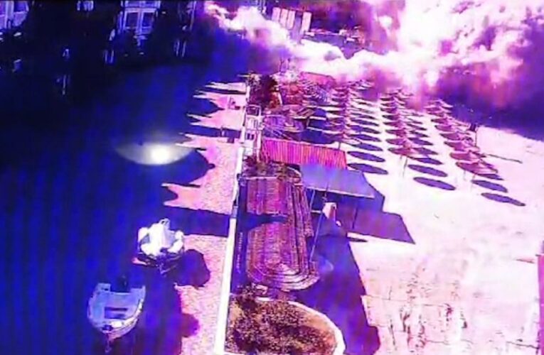 Watch: Video captures moment Russian missile hit hotel