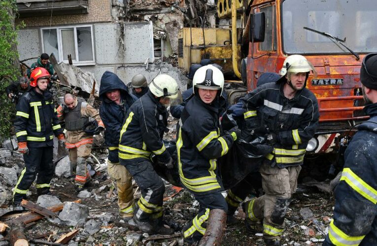The town of Bakhmut in the Donetsk region is under increasing attack from Russian missiles and artillery, damaging civilian infrastructure, Ukraine says
