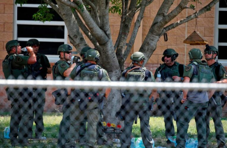 Gov. Abbott says 14 students and one teacher have died after a shooting in Uvalde. The suspect is dead.