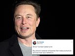 Soon-to-be Twitter boss Elon Musk tells his 89m followers to ‘buy stock in companies you believe in’