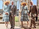 Queen Mathilde of Belgium looks typically elegant alongside King Philippe in Greece 