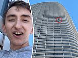 Anti-abortion activist spotted CLIMBING up the Salesforce Tower in San Francisco without a harness