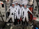 Three NASA astronauts and a European astronaut are returning home from the ISS