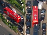 Liverpool team bus battles a TRAFFIC JAM in Paris as they race to get to the Champions League final