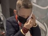 Moment nine-year-old fan wiped tear gas from his eyes amid Champions League chaos