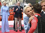Princess Charlene joins Prince Albert at F1 in Monaco 