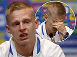 Oleksandr Zinchenko breaks into tears as he calls for peace in Ukraine ahead of World Cup qualifier