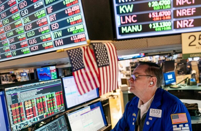 Wall Street edges lower, stabilizing a day after big drop