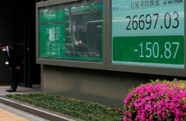 Stocks lose ground in a shaky start to May on Wall Street