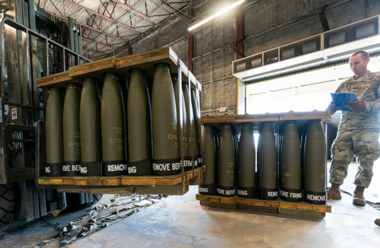 Biden visits Lockheed plant as weapons stockpile strained