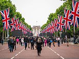 Royal fans in Union Jack tents camp out on the Mall to secure spot ahead of tonight’s Platinum Party