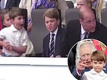 Adorable moment Prince William asks Charles if Prince Louis can sit on his lap