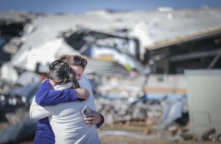 32 dead as tornadoes torment from Arkansas to Delaware